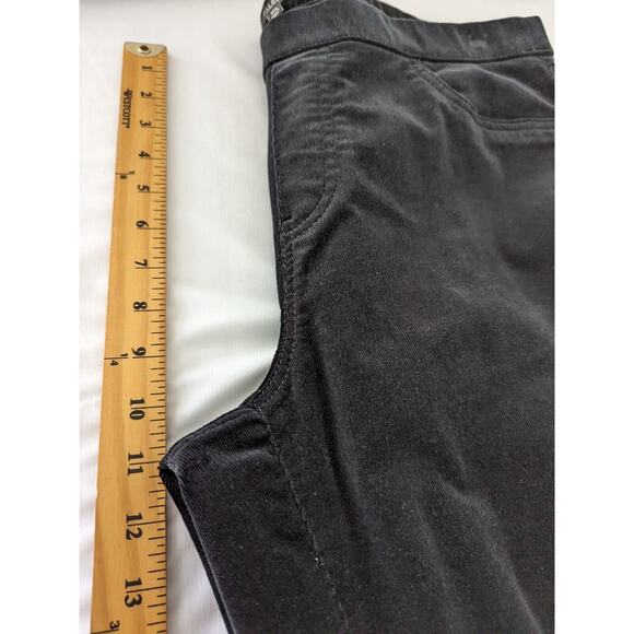 Talbots Pants Black Corduroy Pull On Size 1X Petite Fine Cord Stretch Slim Leg - Picture 7 of 8